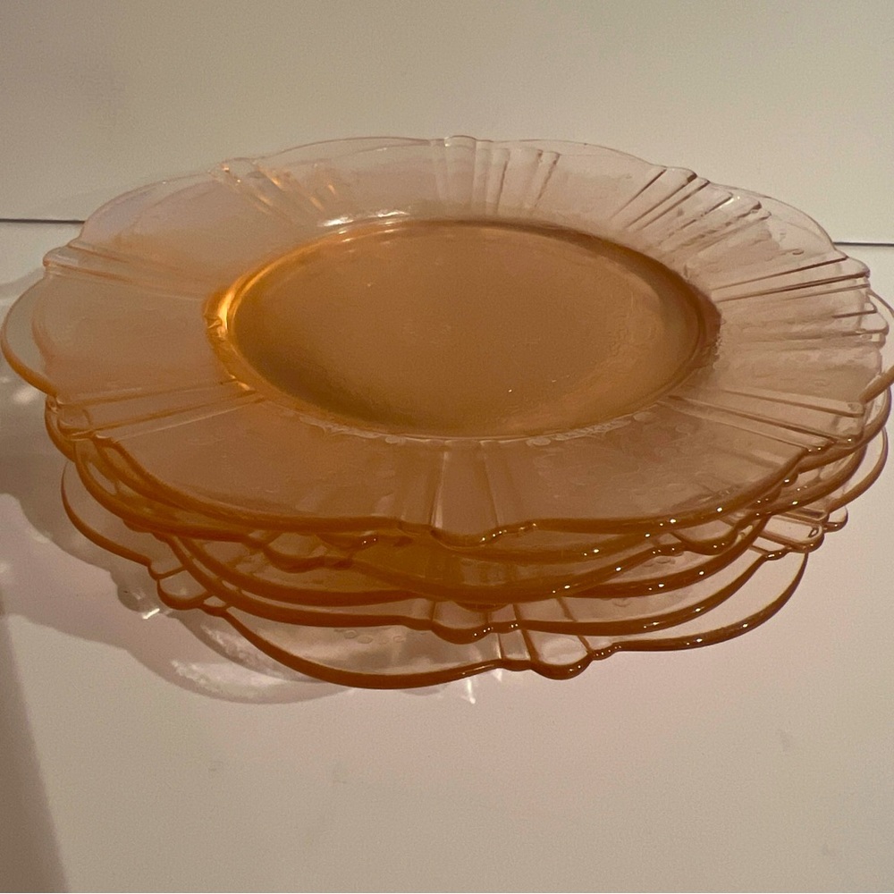 6 MacBeth-Evans Pink American Sweetheart 6” Bread & Butter Plates Depression